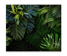 murando Carta da parati Fogliame tropicale Monstera 300x210 cm Fotomurali in TNT Murale alla moda Decorazione da Muro XXL Poster Gigante Design Carta per pareti Natura verde b-C-0224-a-a
