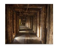 murando Carta da parati 350x256 cm Fotomurali in TNT Murale alla moda Decorazione da Muro XXL Poster Gigante Design Carta per pareti MINE DE SEL miniera di sale di legno Il Mio Polonia minerario rustico f-B-0003-a-a