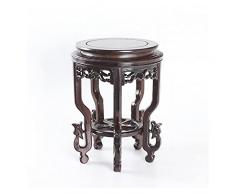 Bonsai Piedistallo Vaso in legno Base Cinese Display Stands Articoli artigianali VASO ORIENTALE Accessori per supporto Decorazione / Pesci Supporto per ciotola (9,6 pollici alto) Portavaso