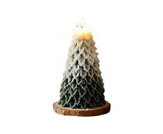 LIBOOI Candele di Natale Decorazioni Candele a forma di albero di Natale Candele profumate decorative per la casa Centrotavola profumato Tealight per la decorazione della casa del partito Regali