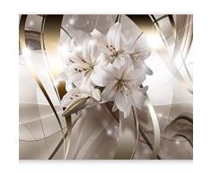 murando Carta da parati Giglio Astratto 400x280 cm Fotomurali in TNT Murale alla moda Decorazione da Muro XXL Poster Gigante Design Carta per pareti 3D Ottico b-C-0204-a-a