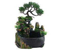 Fontana da Tavolo - Cambiamento di Colore Illuminazione a LED Fontana di Rockery - Piccola Cascata di Meditazione per la Decorazione Dellhome Office Regalo di Relax