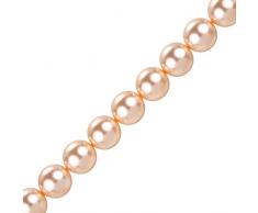 Perle di cristallo Swarovski rotondi da 12 mm (5810) Peach PK10
