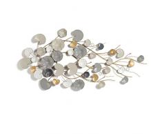 WSND Decorazione da Parete in Metallo Scultura, 3D Ferro Battuto Decorazione a Parete, creatività Fatto a Mano Foglie Parete in Metallo Arte per Soggiorno Camera da Letto Alberghi