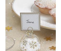 Neviti Winter Wonderland segnaposto, Multicolore, Confezione da 10