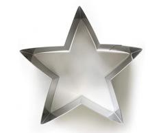 Guardini Ricorrenze, Stampo per Pan di Spagna-Stella di Natale, Acciaio inox, Colore argento