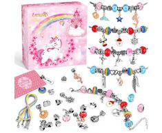 Lenski Kit per Braccialetti Bambina Regalo Bambina 6-12 Anni, Idee Regalo Ragazza per Ragazza Giochi Bambina 6 8 Anni Femmina Idee Regalo Natale Originali, Perline per Braccialetti, Regalo Compleanno