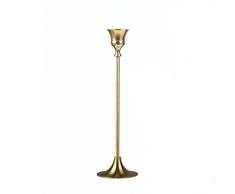 liushop Candelabri Ottone Singolo Testa candeliere Antico portacandele Home Ristorante Decorazione Decorazione da Tavolo Decorazione a lume di Candela per Cena Candelabro (Size : Large)