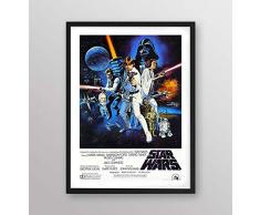 Poster incorniciato - Star Wars locandina film 1977 - Artyexpress Made in Italy
