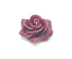 ZENZERO® - CANDELA per EVENTI - a forma di ROSA - Durata 2,4 Ore - 1 pezzo