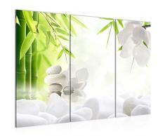 Quadro Feng Shui 120 x 80 cm - XXL Immagini Murale Stampa su Tela Decorazione da Parete Pronte per lapplicazione 3 pezzi - 011931a
