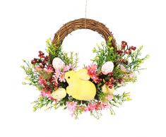 Ysoom Ghirlanda pasquale per porta, decorazione da parete, decorazione per la casa