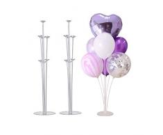 Coriver Balloon Tree, Altezza Tavolo Stand per Mongolfiera con Supporto in plastica Palloncino Base Stand, Matrimonio, Compleanno, Celebrazione del Grande Pallone Accessori