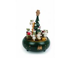 Small Foot 1759 Albero di Natale Carillon, Legno, Multicolore, 13.5x13.5x19 cm