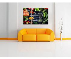 Spezie Belle su cucchiai di 3 PC foto su tela 120x80 cm dipinto su tela, enorme XXL Immagini completamente Pagina con la barella, stampa d'arte su murale con la struttura, gänstiger come la pittura o pittura ad olio, nessun manifesto o poster