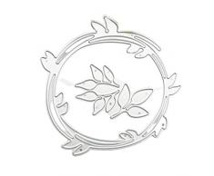 DAGEE Fustelle in metallo con corona di fiori, stencil di carta, stampi per biglietti di auguri, fai da te, goffratura, artigianato decorativo