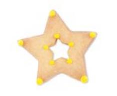 TAGLIAPASTA IN METALLO DOPPIA STELLA NATALE CM 4,5