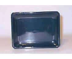 Sottovaso Rettangolare in gres Ceramica Art. S9001- cm.23,6x18,5 h 2.- Colore Verde Scuro Smaltato