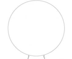 Kit Arco Palloncino Rotondo in Metallo,Kit Decorazione Arco a Palloncino Rotondo in Metallo,Arco in Metallo Palloncino,Arco Nuziale Rotondo,Cornice Rotonda Palloncino Per Festa Compleanno Matrimonio