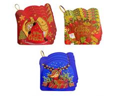 ÏMPRÜM Biglietti Auguri Natale , Biglietti Natalizi Di Buon Natale , Decorazione Albero Di Natale , Funzione Addobbo Natalizio,