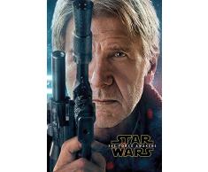 Star Wars La Forza Awakens-Hans Solo con Teaser del Film -Maxi Poster, Multicolore