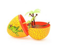 TOYMYTOY Uova colorate di dinosauro da cova - Giocattolo educativo per bambini (modello casuale) - Confezione da 4 pezzi