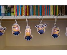 Minions - Mini Luci Led di Natale a batteria - Bob Kevin & Stuart - 15 Luci Led