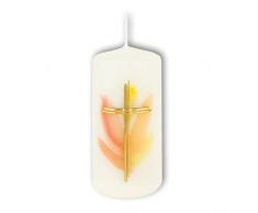 FRITZ COX Candela di Pasqua Redivivo | candela di cera con motivo pasquale | candela di cera di parafina | un segno cristiano per Pasqua | candela RAL | Made in Germany | 100 x 50 mm