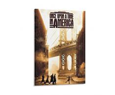 BESHU Cera una volta in America, poster cinematografico classico (4) Poster estetico della stanza Stampa artistica pittura murale C