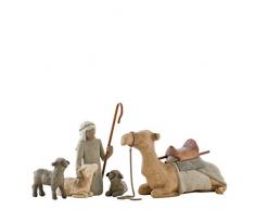 Enesco Willow Tree Scultura Animali del Presepe, Resina, Multicolore