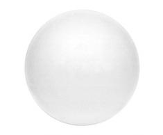 Netuno 1 x Pallina polistirolo grande diametro 20 cm pallina bianca palla da decorare palle di Natale sfera polistirolo pallina da decorazione con paillettes
