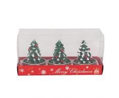 Candele Tealight Dellalbero di Natale, Delicate Candele a Forma di Albero di Natale Realizzate a Mano Per Regali di Decorazione Domestica Festiva