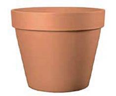 20 VASI DA FIORE + 20 SOTTOVASI IN TERRACOTTA; VASO DIAMETRO CM.15, ALTEZZA CM. 14; SOTTOVASO DIAMETRO CM. 15 MINI CACTUS PIANTE GRASSE SUCCULENTO MINIATURA