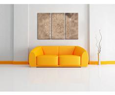 delicato fiore biancoin 3 pezzi immagine Foresta tela 120x80 su tela, Immagini XXL completamente incorniciato con grandi cornici di cuneo, stampe d'arte sulla foto parete con telaio, gänstiger come un quadro o un dipinto a olio, non un manifesto o cart