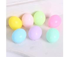 TOYANDONA 7 pz Simulazione Uova Colorate Giocattoli educativi Squeaker Divertente Vasca Giocattoli per Bambini Bambini Bambino (Colore Assortito)