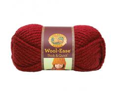 Lion Brand Yarn Company 1 pezzo Wool-Ease Thick and Quick, Stella di Natale