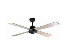 Faro Ibiza Ventilatore Senza Luce, Grigio/Acero