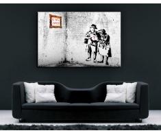 '"Banksy" immagine stampata - 80 x 60 cm K. Poster. Nr-1993 tela già su telaio. Pop Art dipinto - Stampe artistiche da parete, immagini, immagini per decorazione - decorazione/Top 100 "Banksy Modern immagini - >