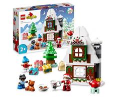 LEGO 10976 DUPLO Casa di Pan di Zenzero di Babbo Natale, Giocattolo con Regali e Figure di Bambino e Bambina, Idea Regalo, Giochi per Bimbi dai 2 Anni in su