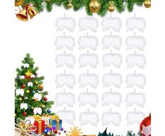 Angelo Piuma, Ali di Angelo , Decorazioni Natalizie Bianche, Ali di Piume dAngelo Natale, Albero di Natale Ali dAngelo, Natale Ali dAngelo, Ali dAngelo, Feather Appeso Ali dAngelo (Bianco 24)