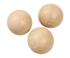 CREATIV DISCOUNT ® Sfere in legno senza foro, dimensioni 40mm, 5 pezzi