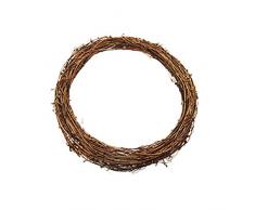 CUHAWUDBA 1PZ Ramadan Decoration 30Cm Decorazione di Pasqua Ghirlande di Nozze Decorazione Ghirlanda Materiale Corona nel Rattan Corona DIY