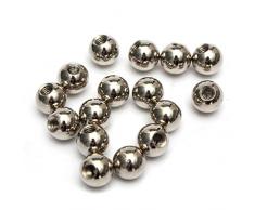MYAMIA estremità di Rod di 16Pcs Filettate M4 10 Sfera dAcciaio per Giunti Magnetici di Kossel Stampante 3D
