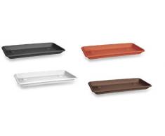 Blim Anthea sottovaso Rettangolare per fioriera, Marrone Scuro, 50 cm