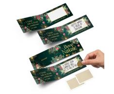 Biglietti Auguri Natale Gratta e Vinci - 10 Bigliettini Grattabili Natalizi Originali - Biglietto Grattabile Natalizio Originale