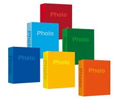 Set di 4 album portafoto 10x15 da 100 foto cadauno totale 400 foto raccoglitore a tasche colori misti