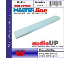 Moquette acustica adesiva per rivestimento box colore bianco ghiaccio. Dimensioni cm70x140