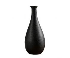 HEALLILY Vaso da Fiori in Ceramica Nera Vaso Semplice Decorazione Ideale per la casa