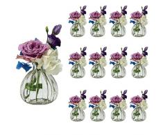 MUB Set Di 30 Vasi In Vetro, Piccoli Vasi Per Fiori, Vaso Decorativo
