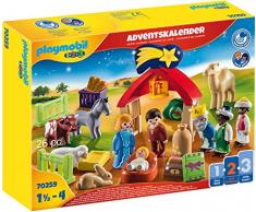 PLAYMOBIL 70259 - Calendario dellAvvento 1.2.3. Presepe di Natale, Dai 18 mesi